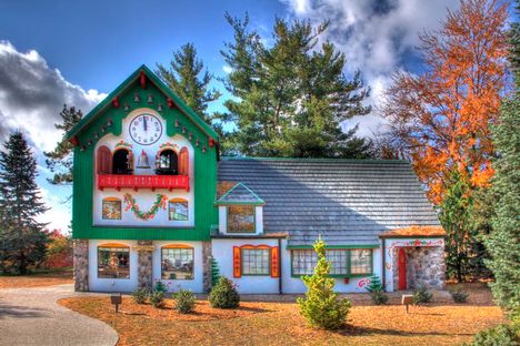 The Santa Claus schoolhouse. 