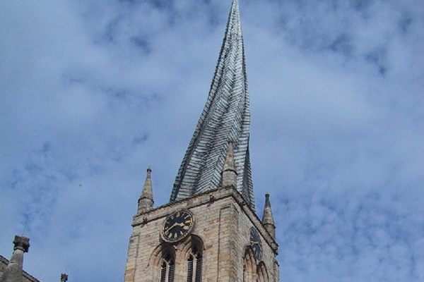 St. Mary and All Saints Church's spire.