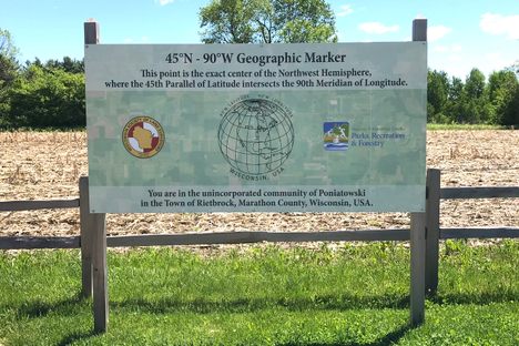 Updated sign - previous version was ‘Geological Marker’ which was an incorrect term.