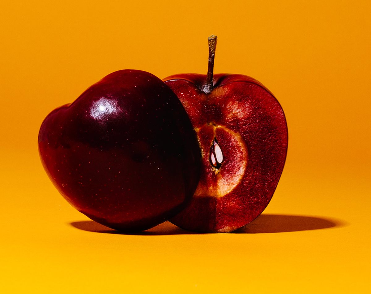 The deep, dark inside of an Otterson apple.