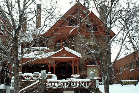 The Molly Brown House in winter
