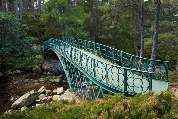 The Garbh Allt Falls Footbridge.