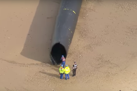 Massive Pipes Have Washed Up on English Beaches