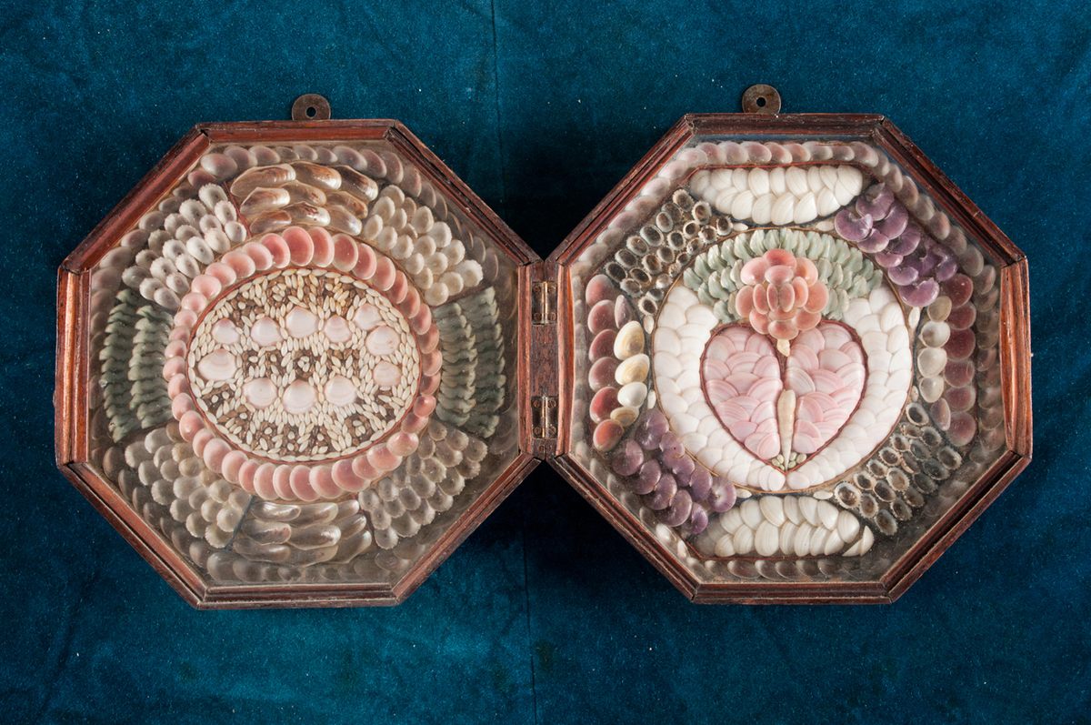 Barbadian hinged valentine from the Barbados Museum & Historical Society.