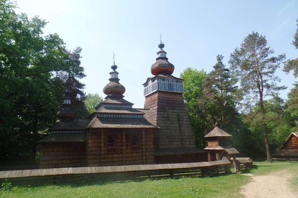 One of several churches.