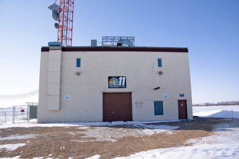 KVLY-TV mast tower base.