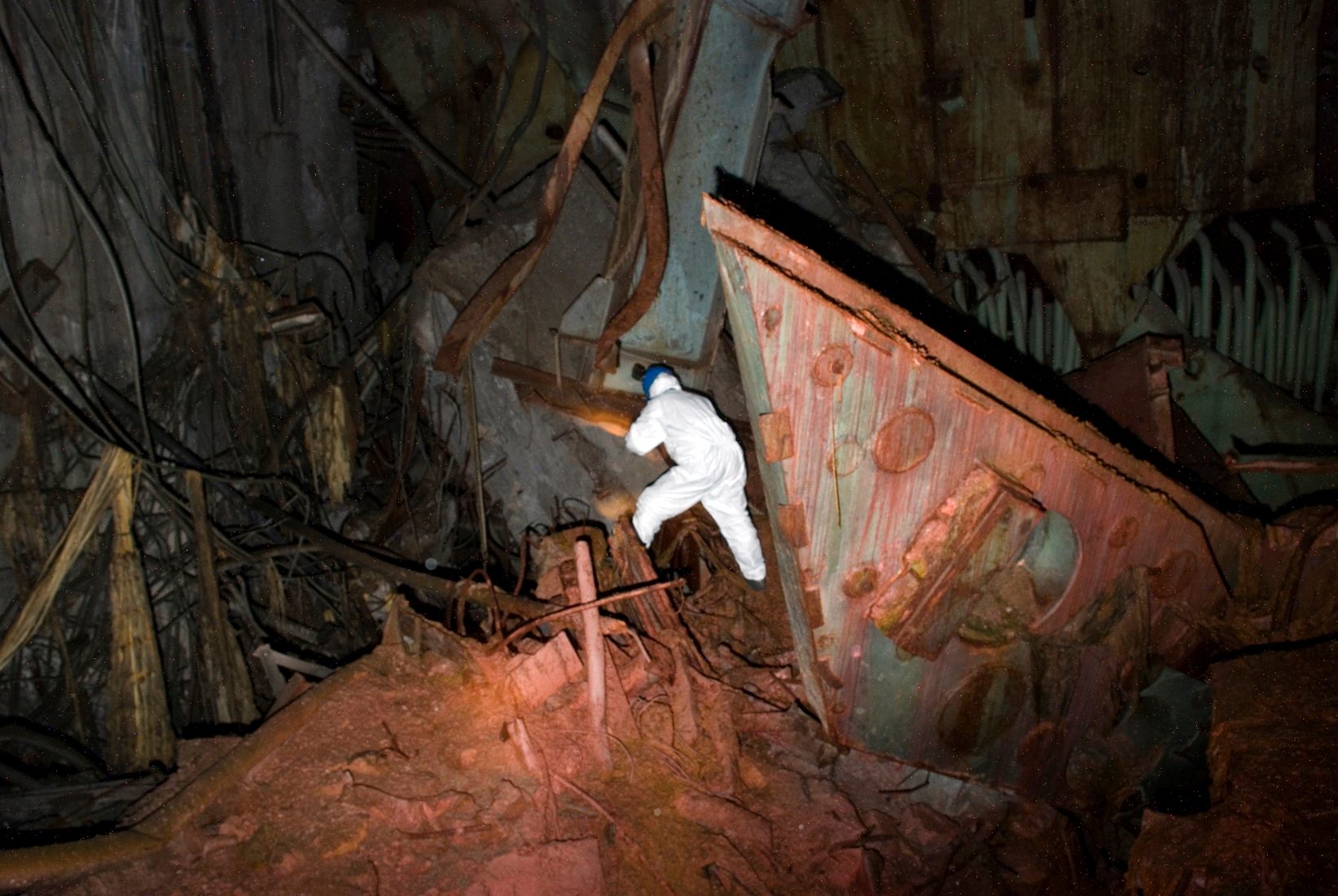 inside chernobyl reactor core