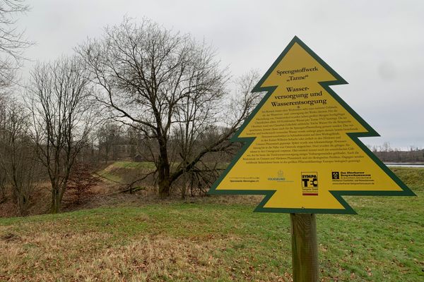 One of the information boards along the circular hiking trail