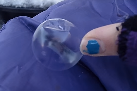 Blowing Bubbles is More Fun in Subzero-Degree Weather
