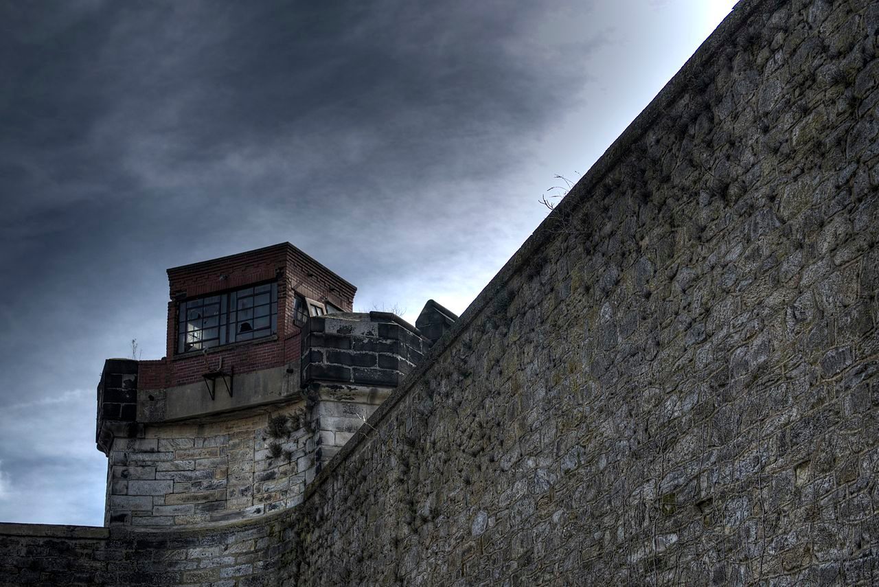 The walls of Eastern State Penitentiary.