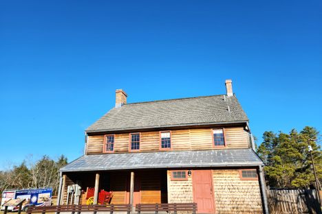 Exterior of the tavern.