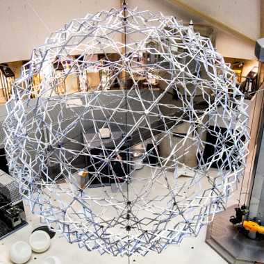 World's largest Hoberman Sphere in Estonia.