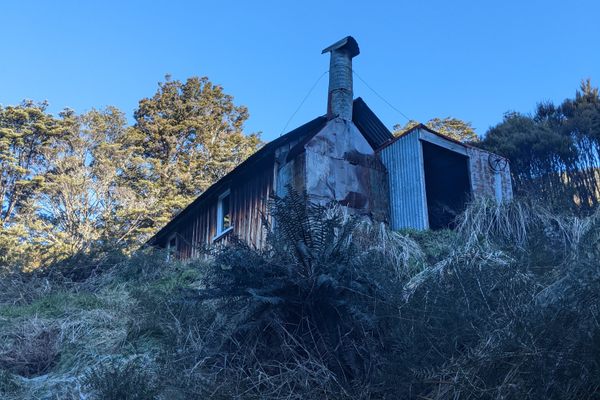 The view as you approach asbestos cottage.