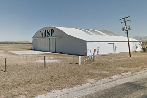 Back of the WASP Museum hangar