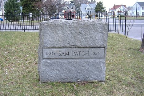 front of grave stone