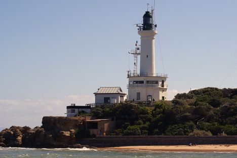 Point Lonsdale with Buckley's Cave in lower left
