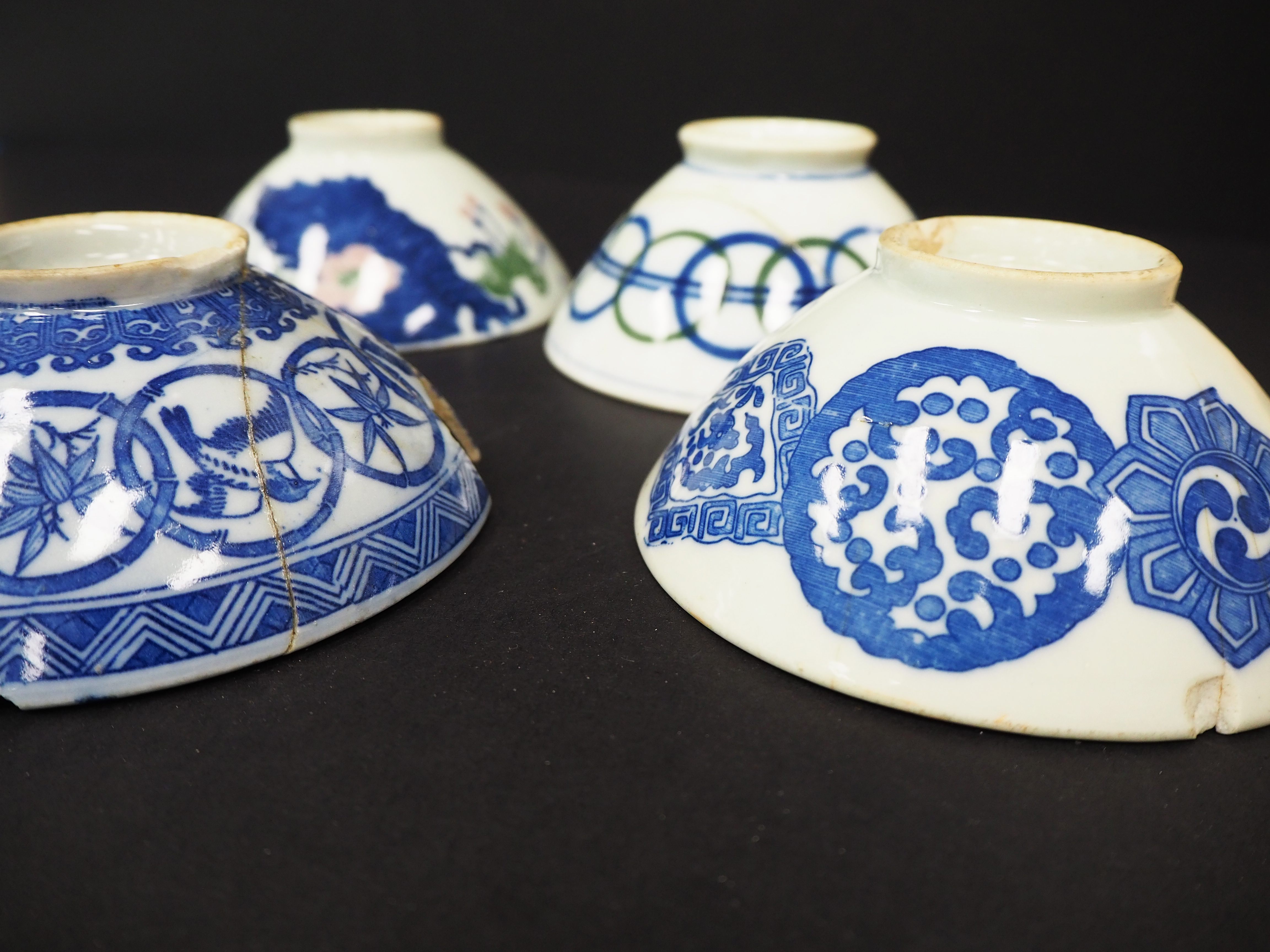 Japanese bowls found at the site.