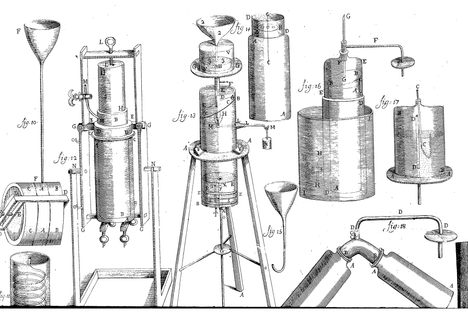 A blueprint for the digester, from 1687.
