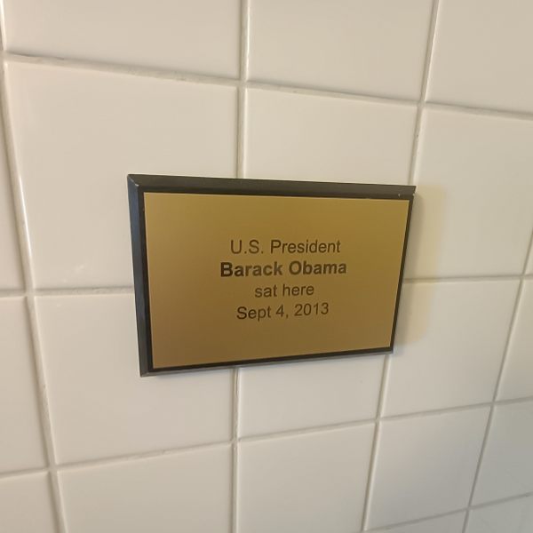 The Obama Sweden Toilet in Stockholm, Sweden