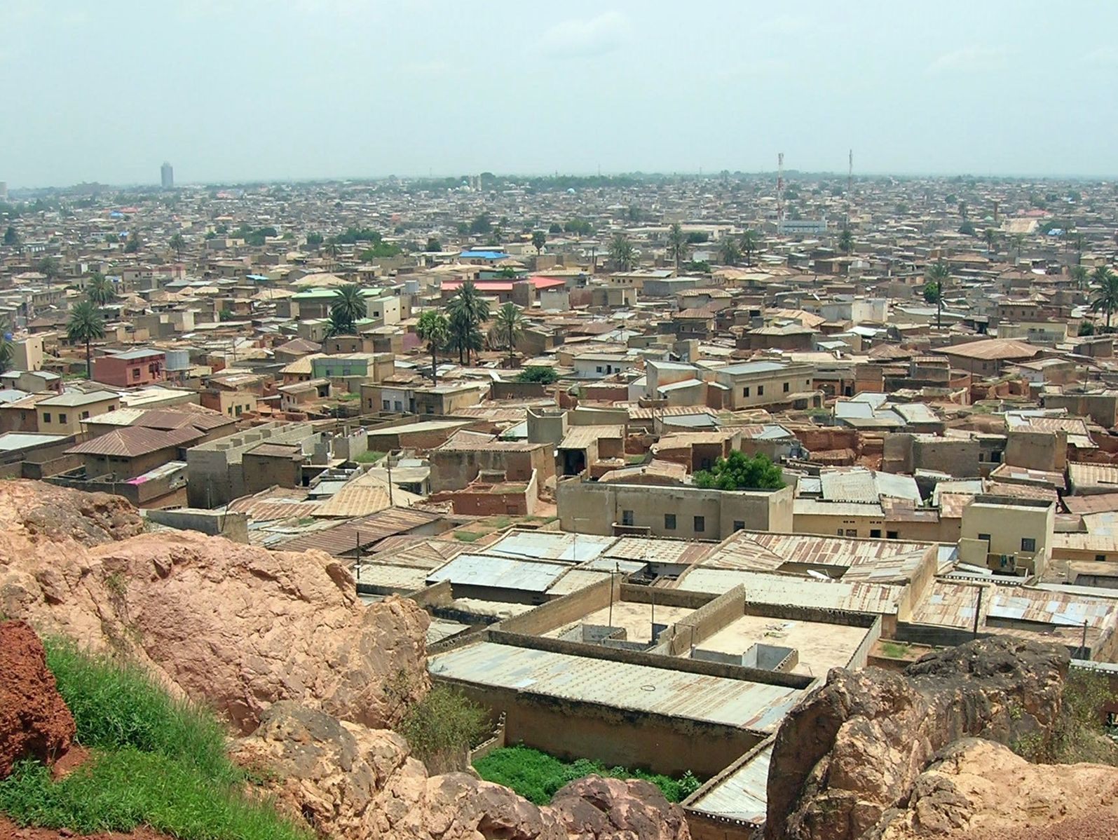 An aerial view of Kano.