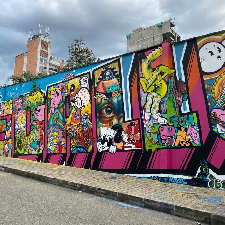 Street art in Medellín.