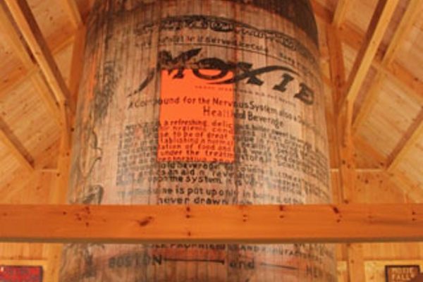 The Moxie Bottle House is the centerpiece of the Matthews Museum's Moxie collection