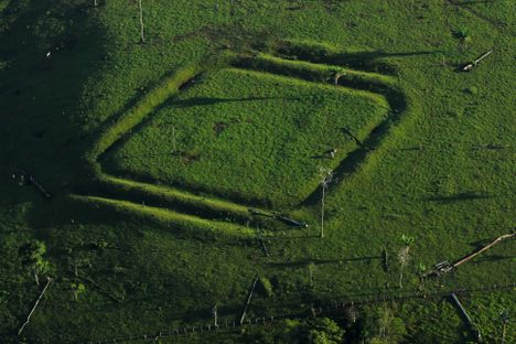 A geoglyph known as Água Fria in the Amazon. 
