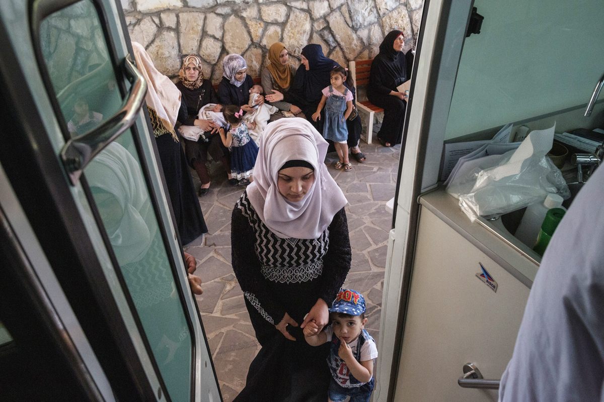 A visit to the Order of Malta's Mobile Medical Unit in Khirbet Daoud.