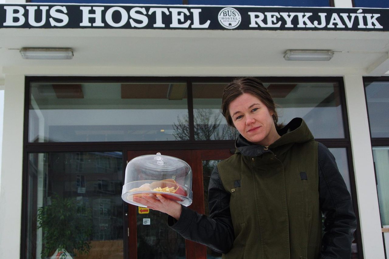 For a time, the burger resided at the Bus Hostel Reykjavik.