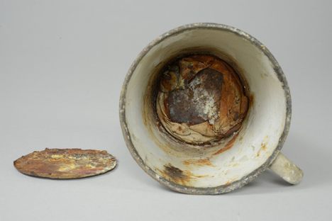Auschwitz Inmate's Gold Ring Found in Mug with False Bottom