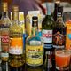 Zombie ingredients: rums, juices, liqueur, absinthe, and syrup.