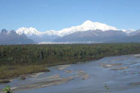Denali standing tall in the Alaska Range
