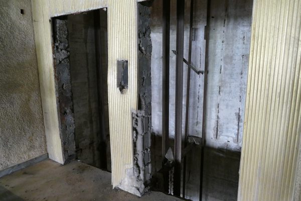 Disused elevator shaft