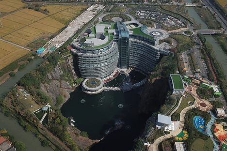 Fly over of the whole resort