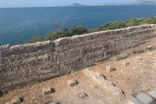 Overlooking Mamurra’s villa and baths.