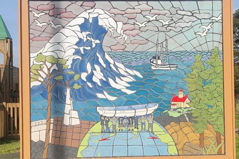 Mosaic in Beachfront Park.