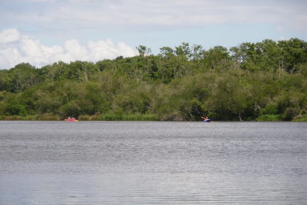 Boating on the lake