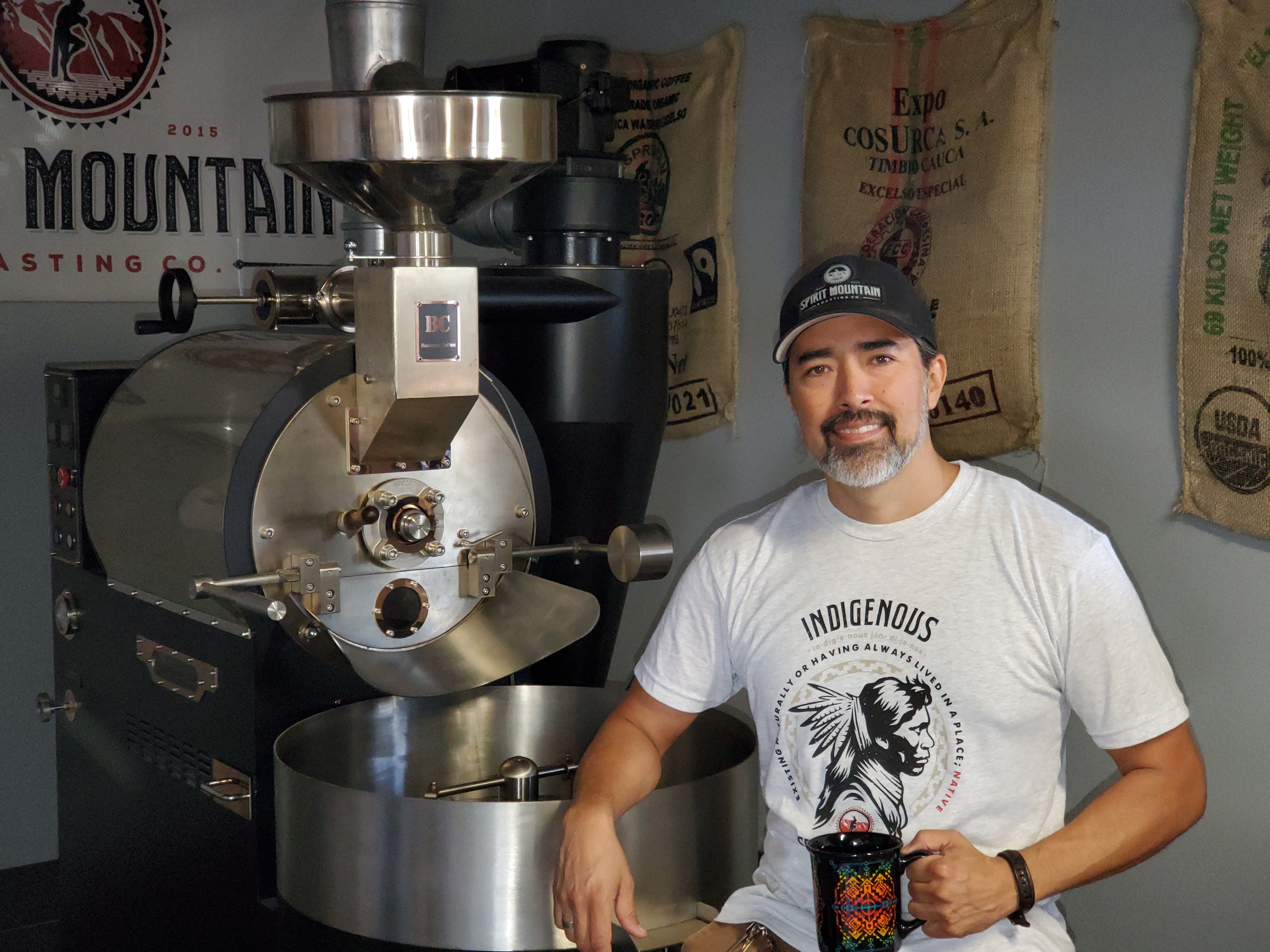 Tudor Montague, a member of the Quechan Nation, founded Spirit Mountain Roasting Co. in 2015.