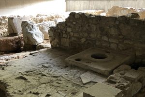 Aiolou Street Excavation Site in Athens, Greece