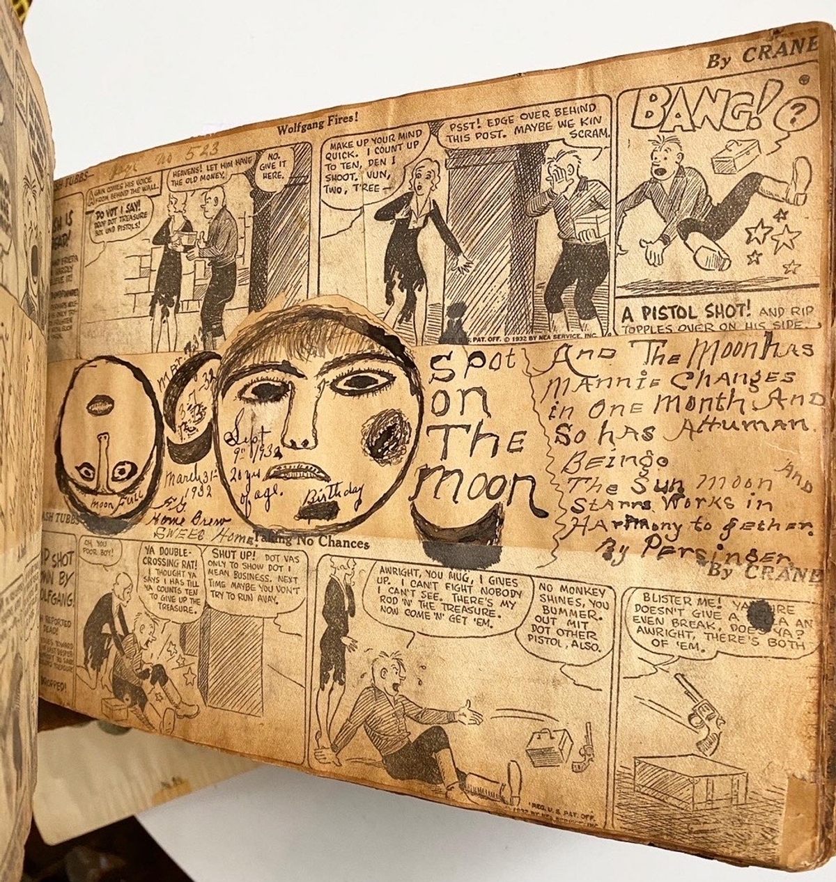 Curator Karen Green believes comments and drawings in the scrapbook can offer insights into life and art in the rural United States during the Great Depression.
