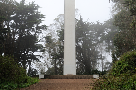 The cross on a typical SF foggy day