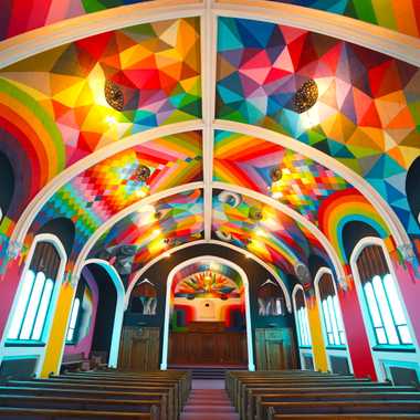 Interior of the International Church of Cannabis.