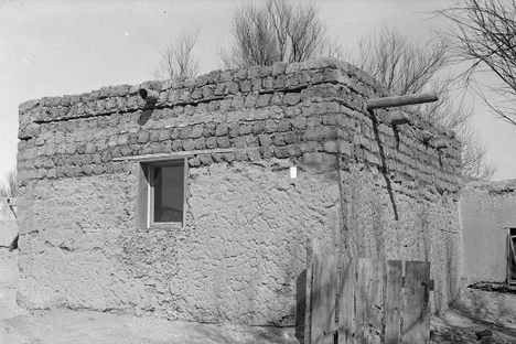 Ruins at Pueblo of Isleta.