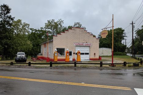 Outside of the Yaphank Garage