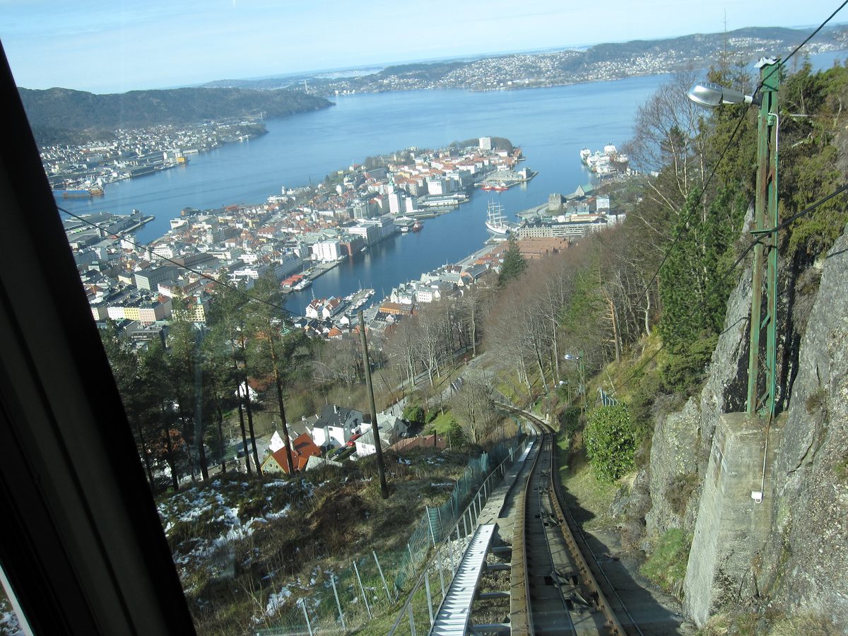 Fløibanen Funicular – Bergen, Norway - Atlas Obscura