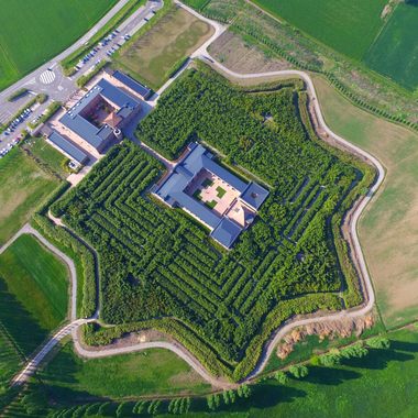 An aerial view.