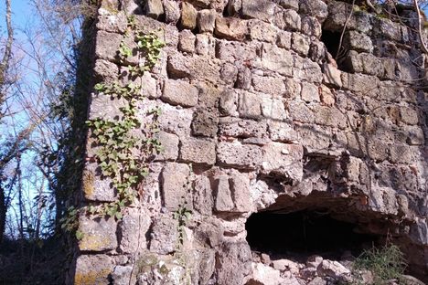 The walls of the castle