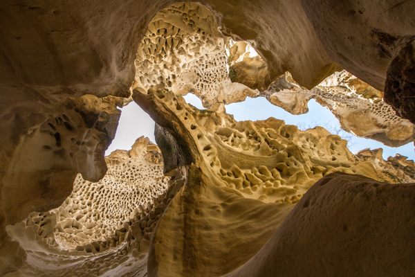 The winding curves of Ybykty Canyon.