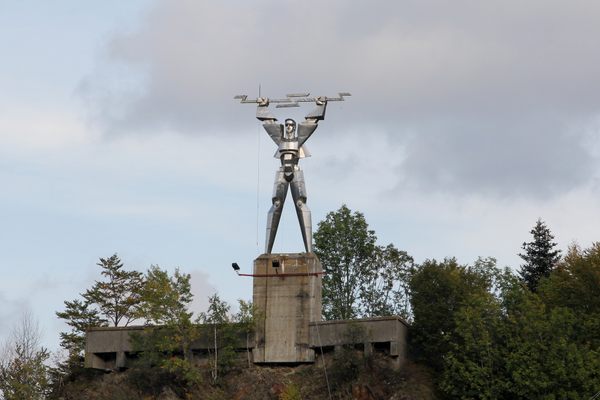 Statue of Prometheus, Vidraru Hydro Electric Plant