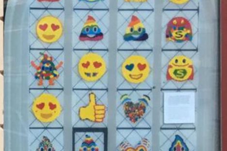Emoji Stained Glass Windows 